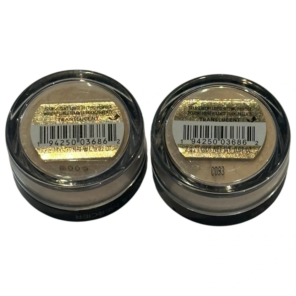 New Laura Mercier Loose Setting Powder - 2 mini travel size - .07 oz